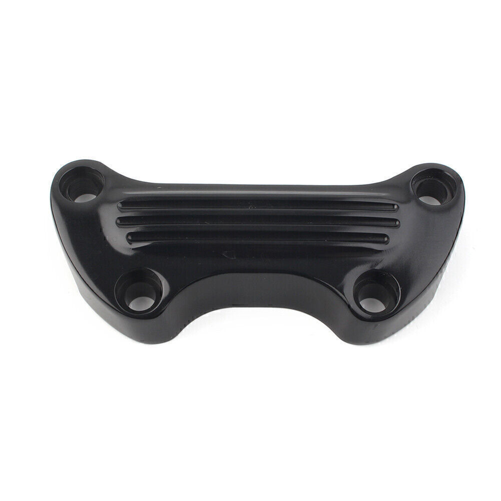 1 Lenkererh?hung Obere Klemmabdeckung f¨¹r for Harley Sportster Softail Dyna Schwarz