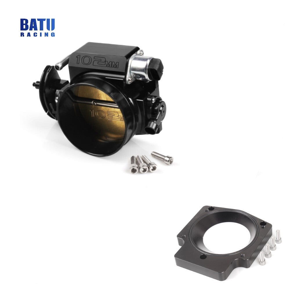 102mm Throttle Body+TPS IAC Adapter Plate For GM III LS1 LS2 LS6 LS7 LSX LS