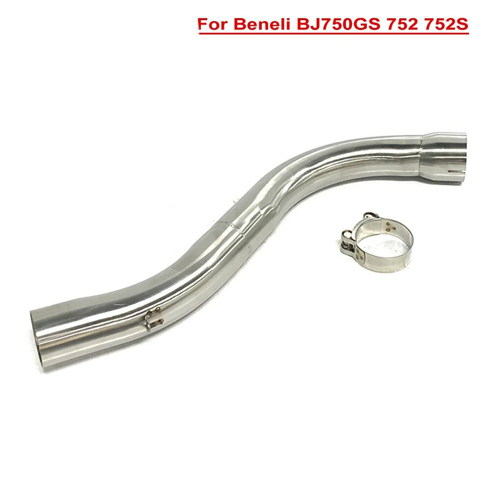 New Exhaust Slip-On Middle Link Pipe 2019+ For Beneli BJ750GS 752 752S pipe 51mm