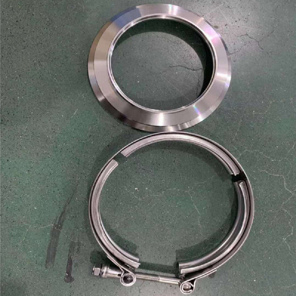 Turbo 5'' to 4'' Reducer V-Band Flange Clamp Kit for S400 S400SXE S475 S480 T6