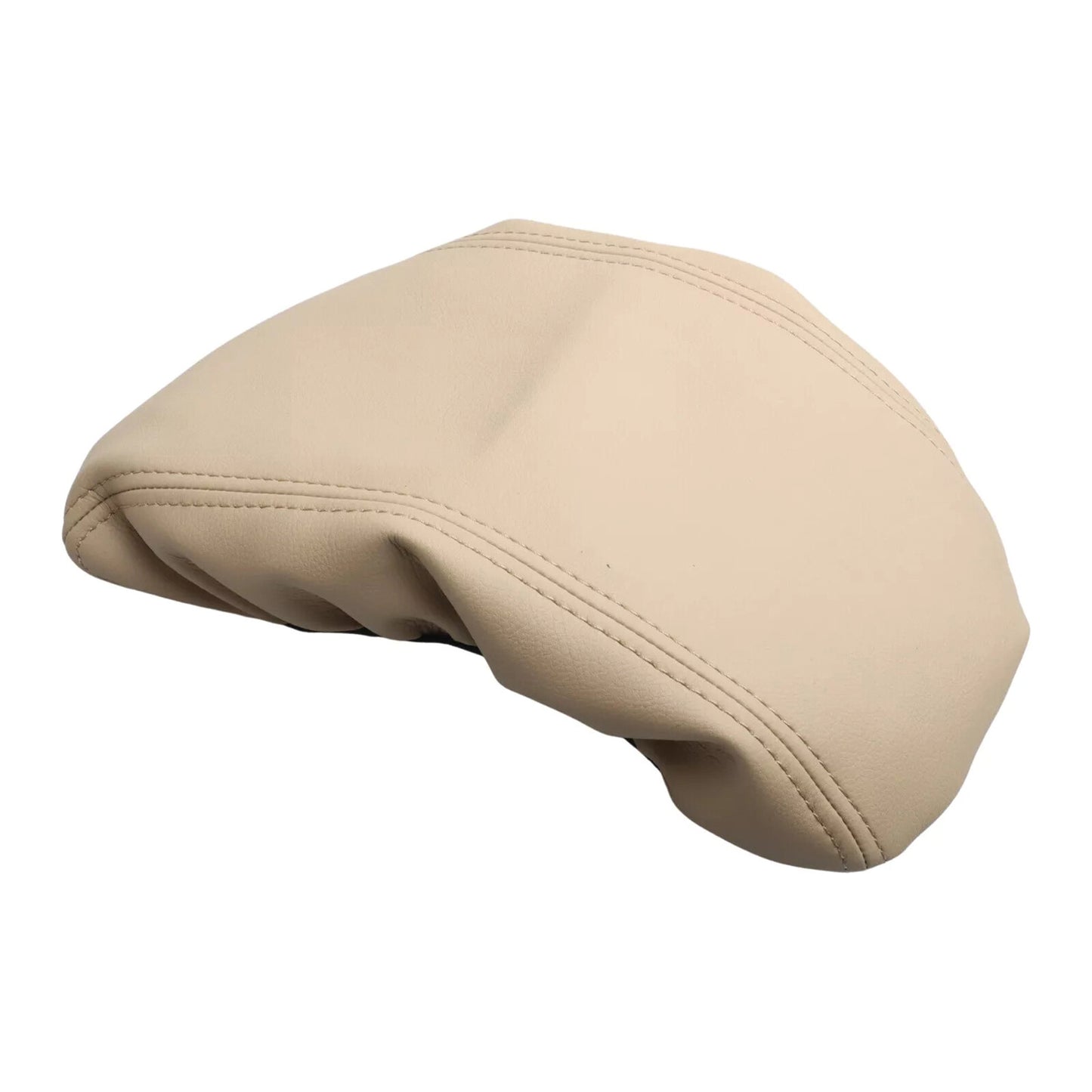 Beige Leather Car Center Console Lid Armrest Cover for Hyundai Sonata 2015-2019