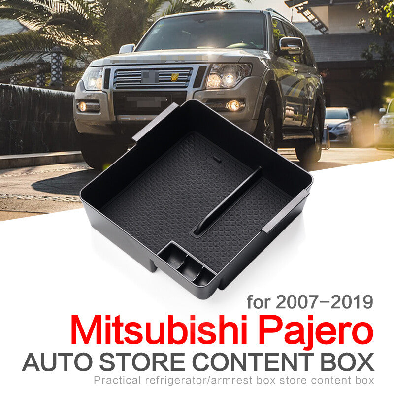 Car Armrest Storage Box for Mitsubishi PAJERO V93 V97 V98 2007-2019 Console Tray