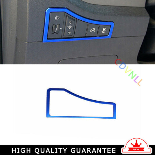 Headlight Button Frame Cover Trim Car for Kia Sportage R GL 2011-2016 Blue Steel