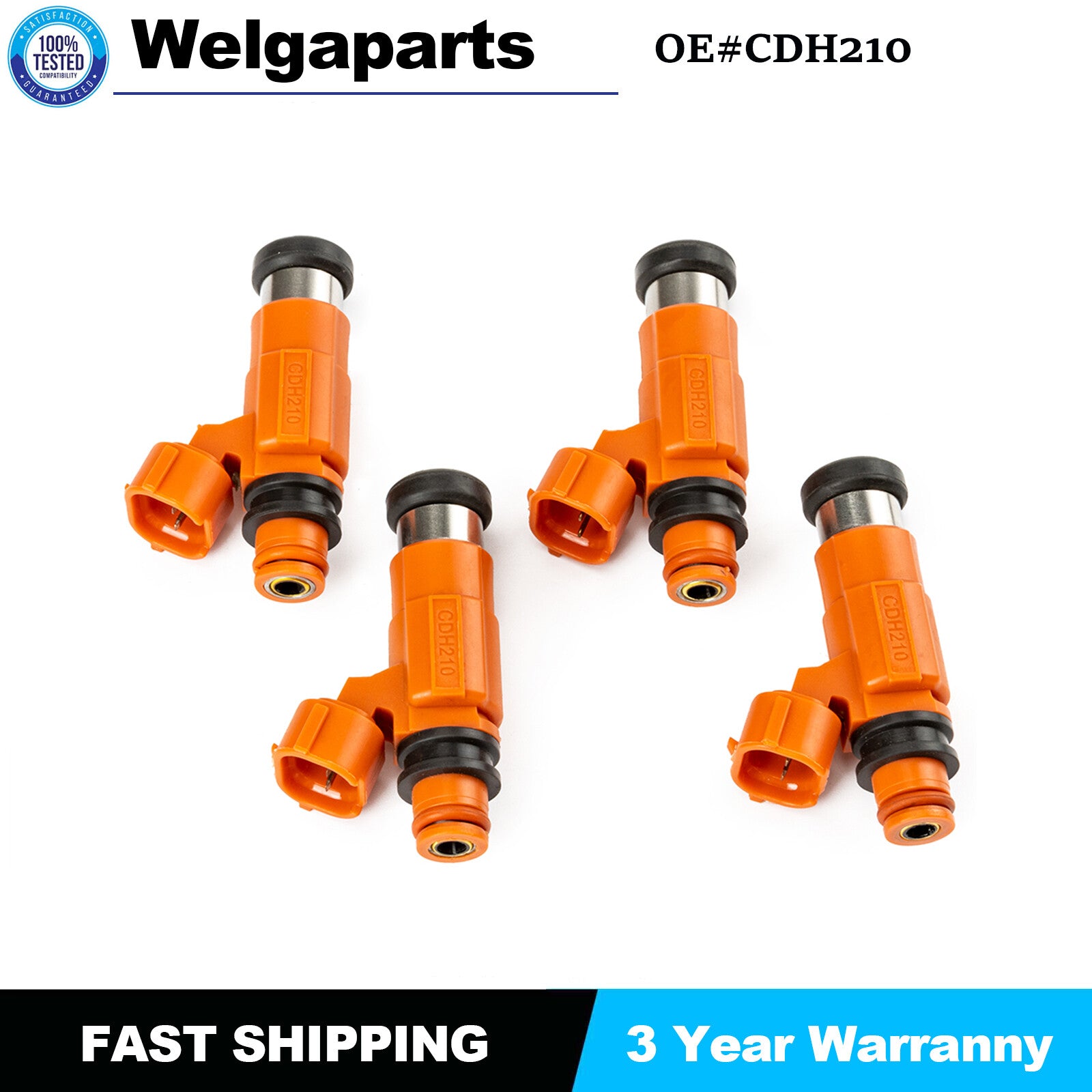 4xFuel Injectors 880887T For 2000-2011 for Yamaha F115 HP Marine Outboard New CDH210