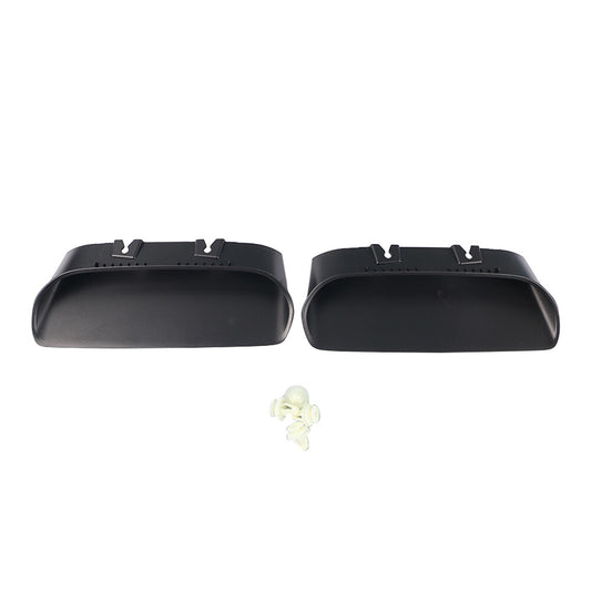 1 Pair Redeye Hood Bezels Left Right Side for 2019-2020 for Dodge for Challenger Black