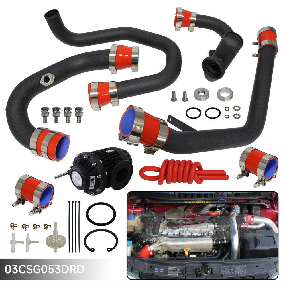 Intercooler Pipe Piping Kit + BOV Kit for VW for Jetta for Golf GTI MK4 1.8T 98-05 Red