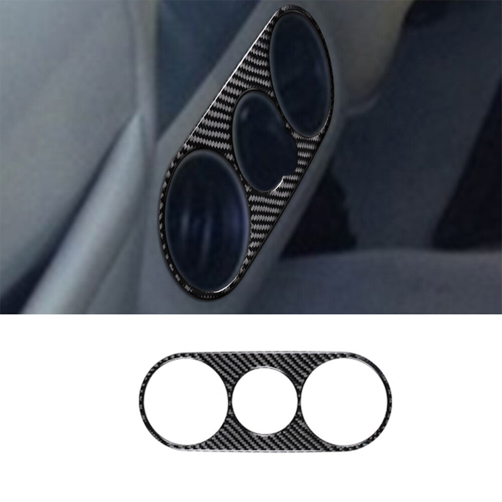 Carbon fiber interior rear air vent socket cover trim for Ford F-150 FX4 2004-08