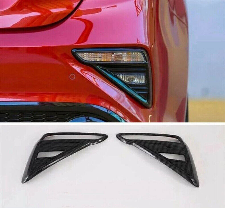 2X Carbon Fiber Look Rear Fog Light Cover Lamp Mould Trim for Kia Forte 19-2021