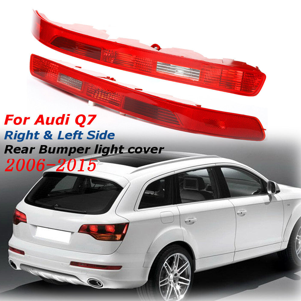 2-piece rear bumper reflector taillight running/braking/reversing/backrest for 2006-15 for Audi Q7
