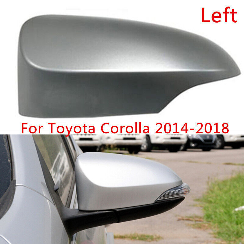 Silver Left Side Rearview Mirror Cap Cover Shell for Toyota for Corolla 2014-2018
