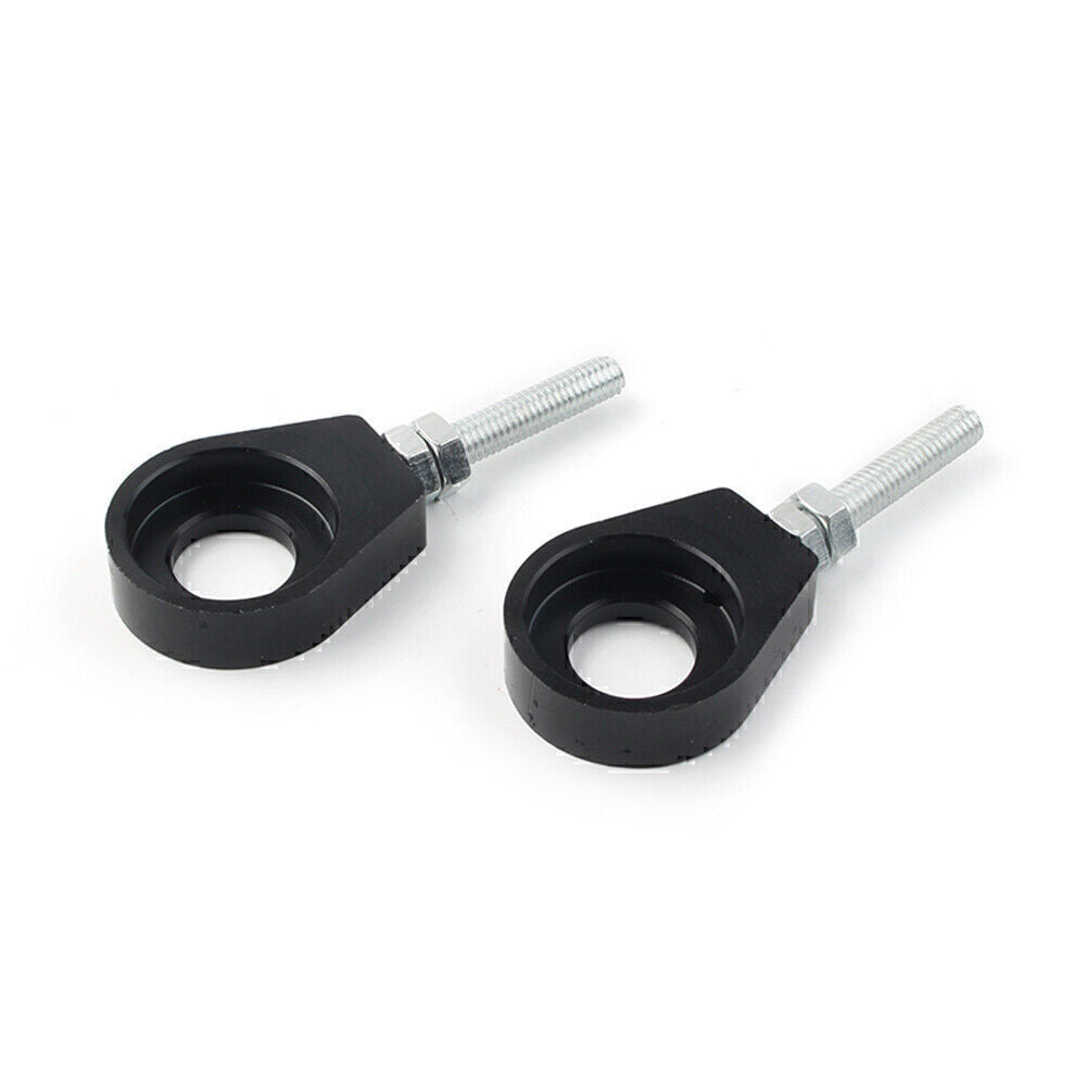 2x Black 15mm Chain Adjuster Tensioner Block Fit Dirt Bike Quad ATV CRF50 SSR