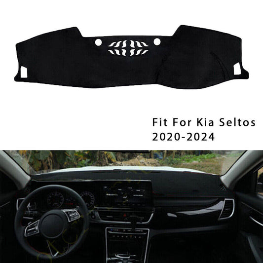 DashMat Cover Dashboard Non-slip Sun Protector Mat trim for Kia Seltos 2020-2024