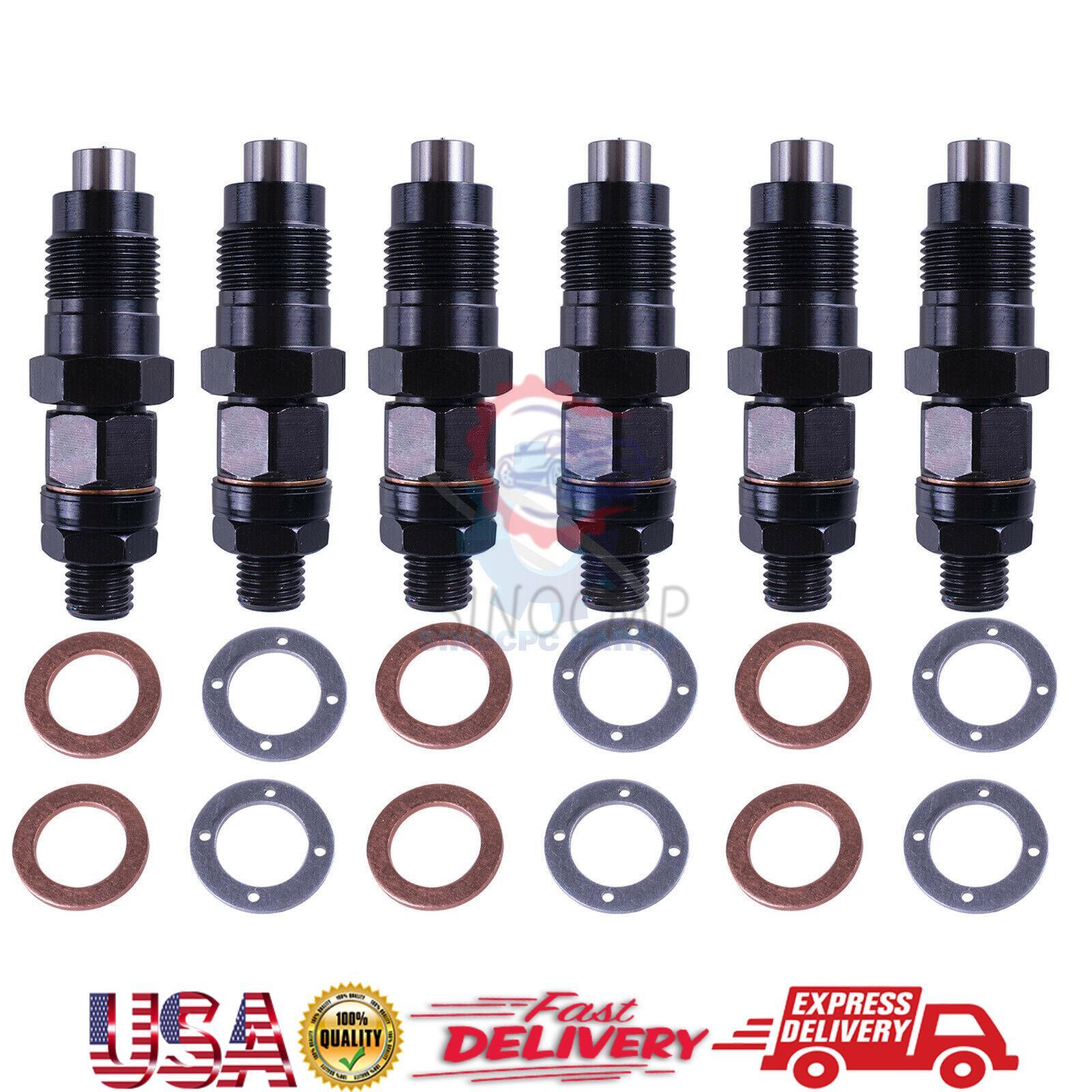 6PCS Diesel Fuel Injectors Fits for Nissan Patrol GU Y61 TD42T TD42 Engine Part