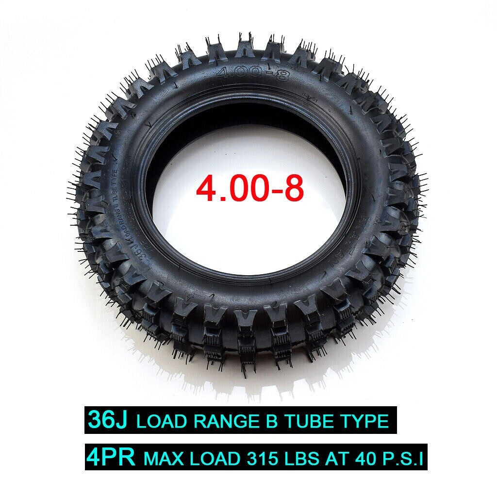 4.00-8 Wheel Tires Lawn Tractor Snow Blower Road Trailer Vacuum