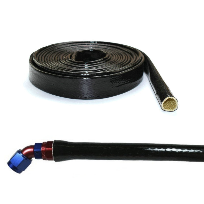 10-foot black flame shield/fireproof heat shield for engine hose protection
