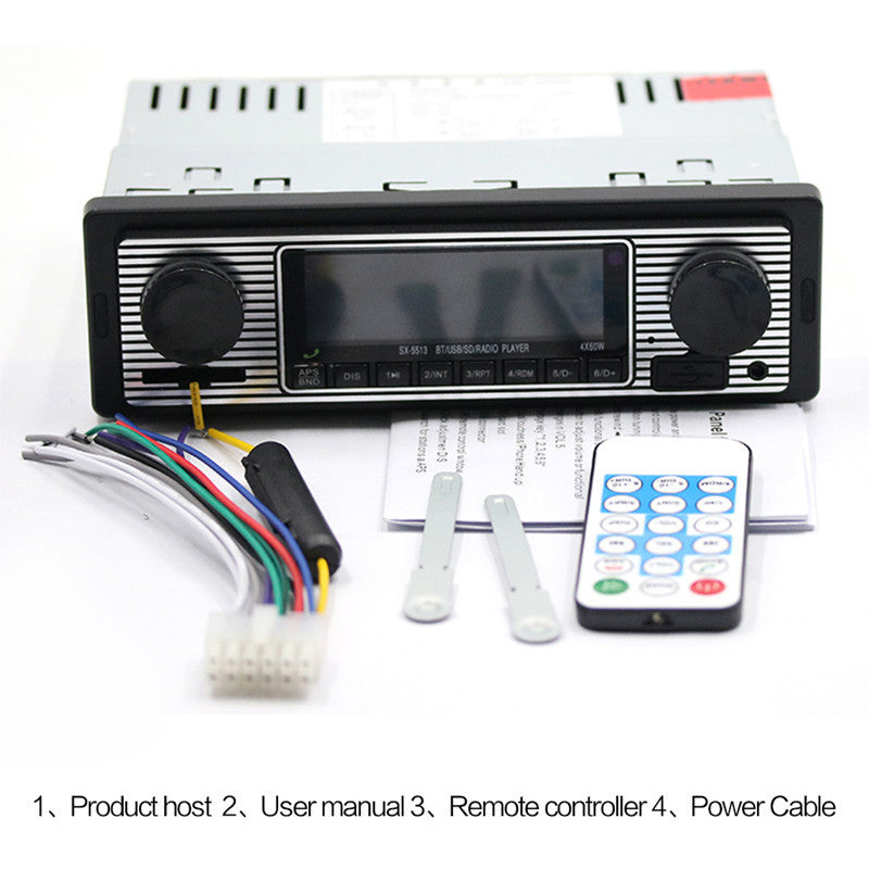 Bluetooth Car In-dash 4-Channel Radio Player Stereo FM MP3 USB AUX Audio Player