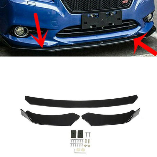 Smooth Black Front Bumper Lip Split Body Kit for Honda for Civic and Accord