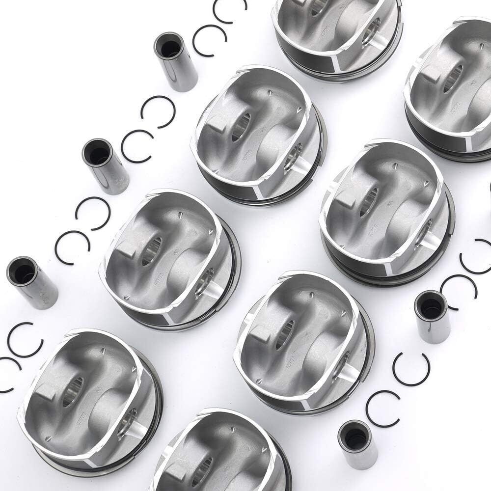 8X Pistons/Rings Set ¦µ93mm for Porsche for Cayenne Turbo S 4.5L V8 M48.50 955 9PA