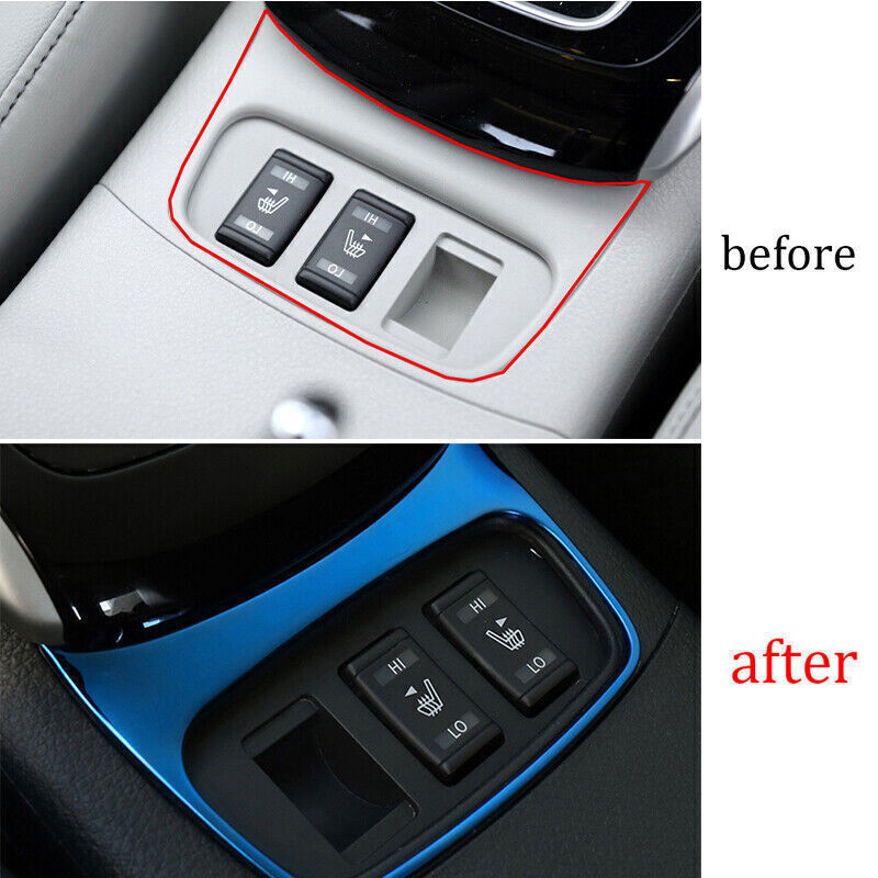 for Seat Adjustment Button Cover Trim for Nissan Sentra Sylphy 2013-2019 Blue Steel