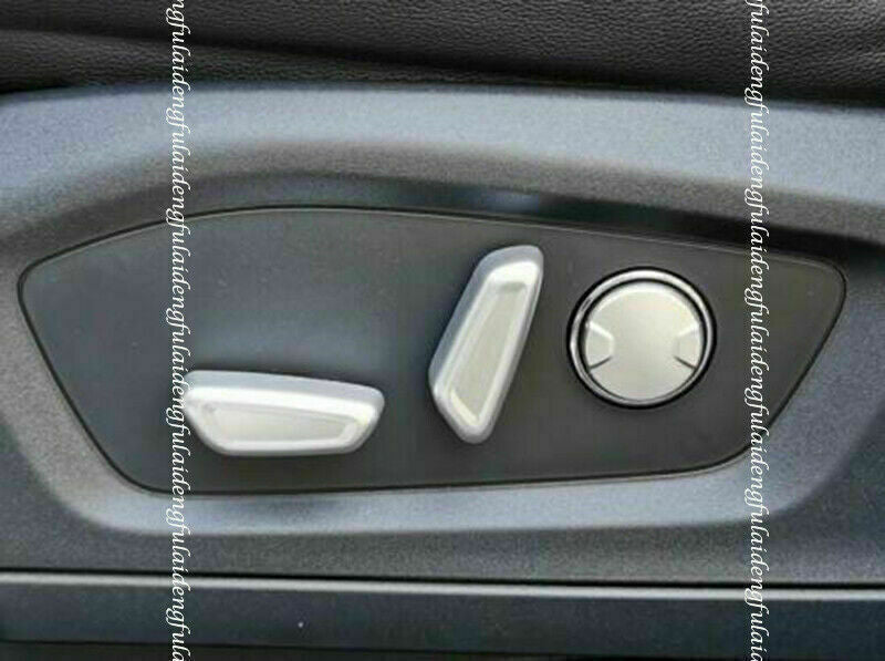 for Ford Explorer 2020-2022 Matte Silver Inner for Seat Adjustment Button Cover Trim