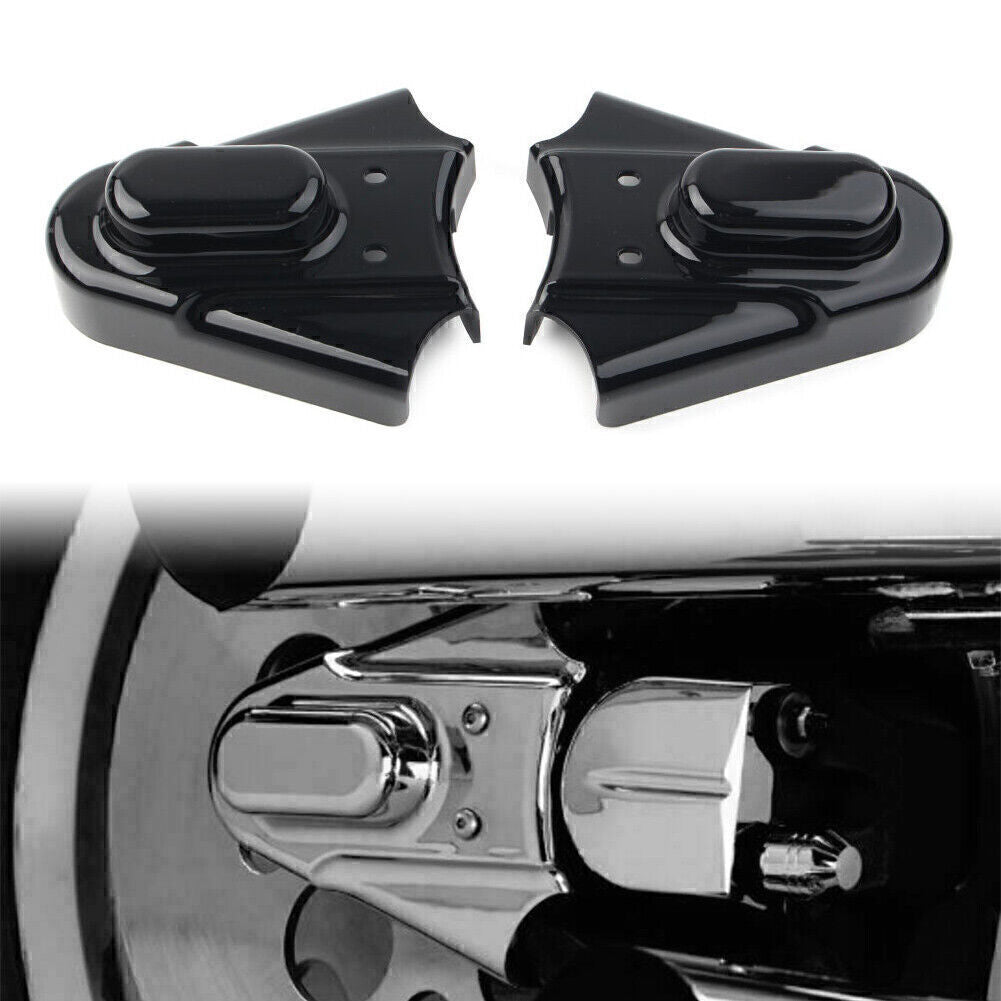 for Phantom Cap Covers ABS Glossy Black 2pcs for Harley Softail FXST/C 1986-2007