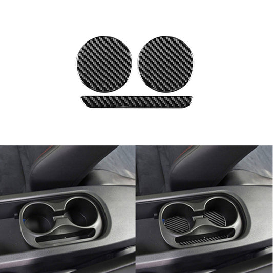 Carbon Fiber Rear cup holder groove pad Trim for Toyota 86 for Subaru BRZ 2016-2020