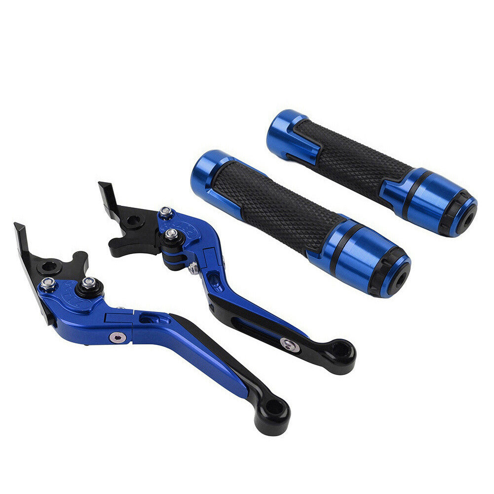 Fold Extendable Brake Clutch Levers Handlebar Grips Sets Fit for Kawasaki ZX10R/RR