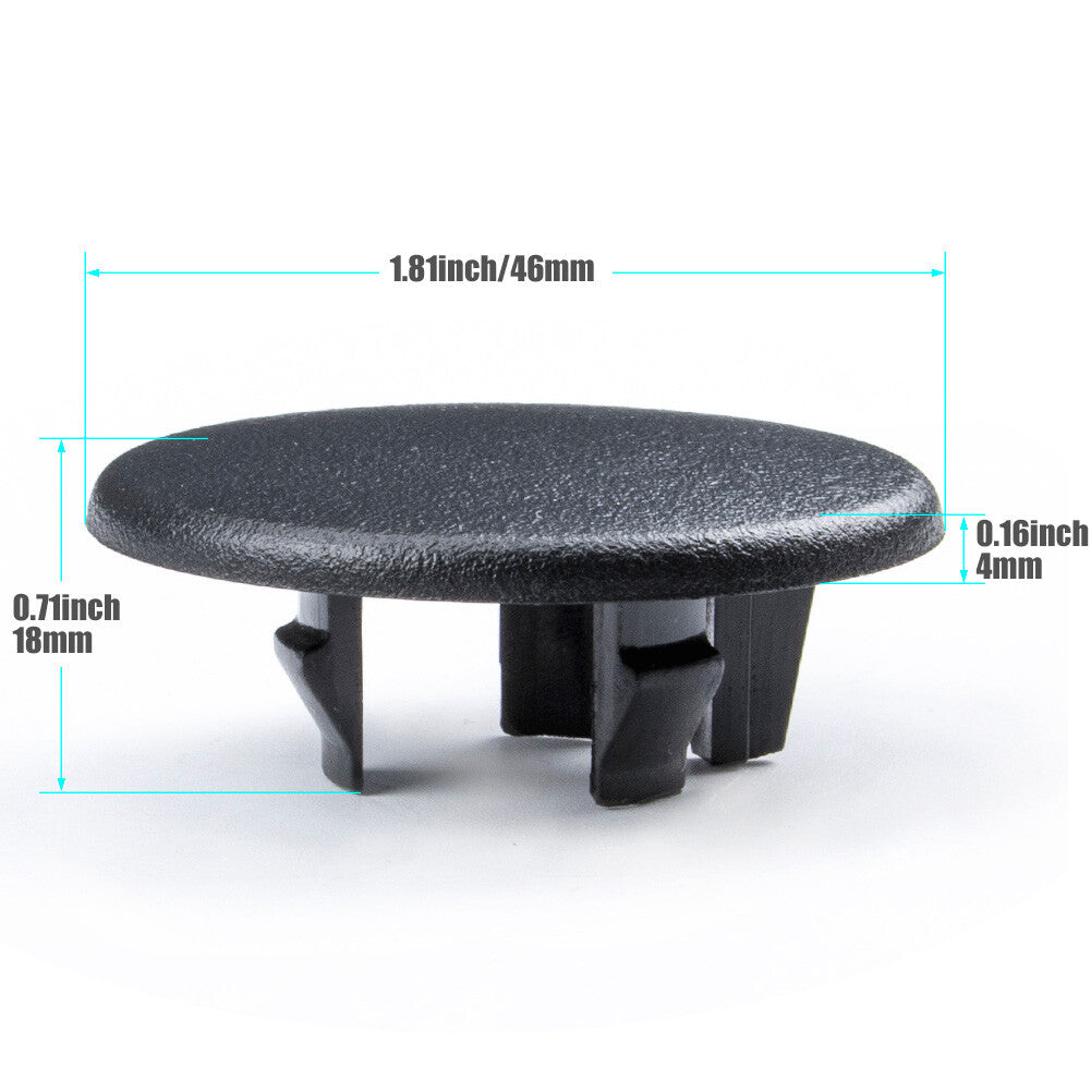 Two black rear for seat armrest bolt covers for 2007-2018 for Chevrolet suburban Gimsey for Yukon Territory models.