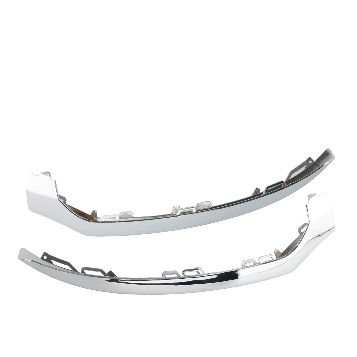 The front dual bumper lower lip trim is suitable for 2015-2018 for Mercedes-Benz W205, C300, and C350 models.