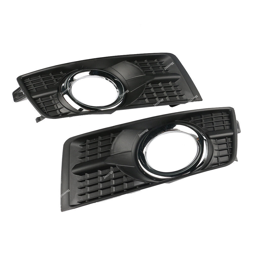 Front Bumper Fog Light Cover Chrome Molding Trim Fit for Cadillac SRX 2010-2016