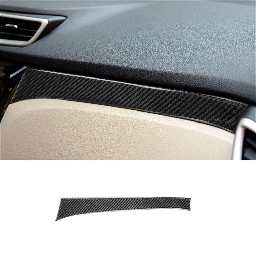 Carbon Fiber Passenger Dashboard Cover Trim for Nissan Rogue 2014-2016