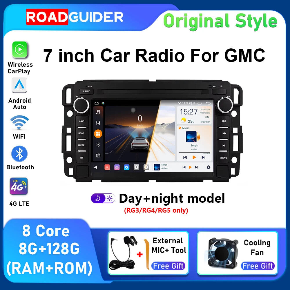Android CarPlay Car Stereo Radio for Chevrolet Silverado for GMC GPS Player Screen