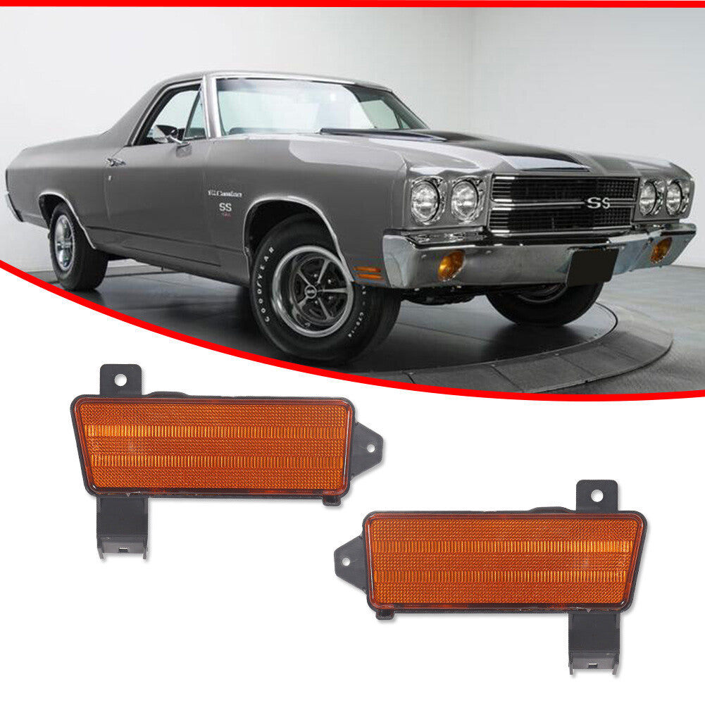 Amber marker light lens for front lower fenders on 1970 for Chevrolet Chevelle El Camino