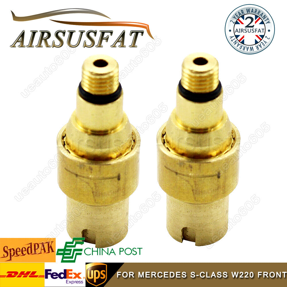 2x Front Air Suspension Risidual Pressure Copper Valve for Mercedes W220 S-Class