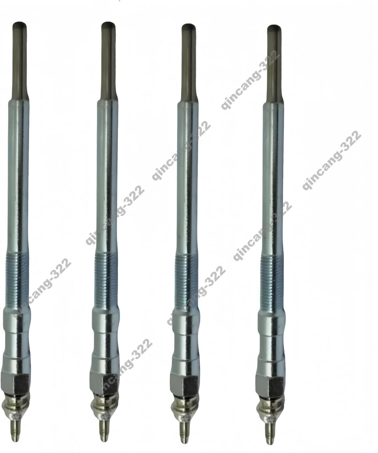 4 Glow Plugs 7000734 for Kubota Engine V2607 Excavator U55 Bobcat Loader S160
