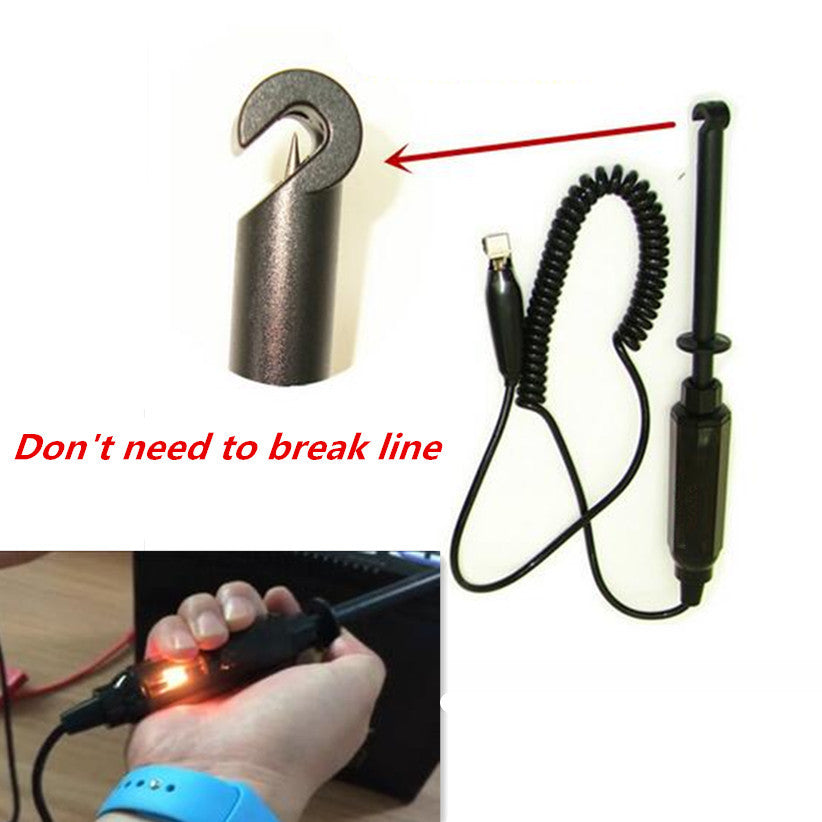 DC6- 24V Diagnostic Electrical Auto Hook Probe Automotive Circuit Tester Pencil