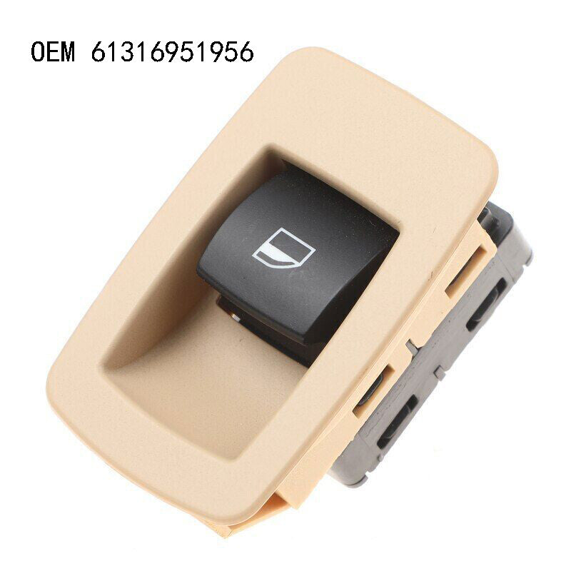 Fits for BMW E60 M5 545i 61316951956 Power Window Switch Front Passenger Side Beige