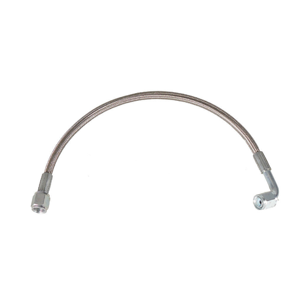 24 Turbo Oil Feed Line Steel Braided PTFE Line 4AN 90° Straight Hose End Teflon