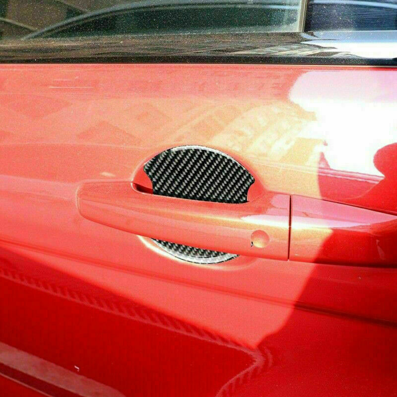 4X for Toyota for Camry 2018-2023 Real Carbon Fiber Side Door Handle Bowl Cover Trim