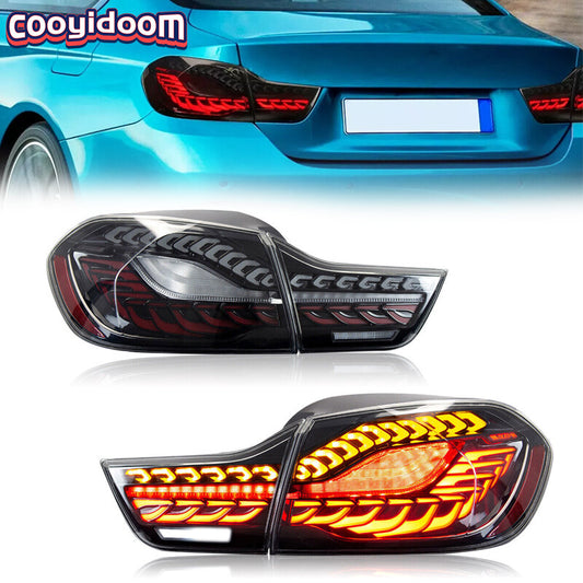 2Pcs Clear LED Tail Lights for BMW M4 F32 F33 F36 F82/83 2014-2020 Animation