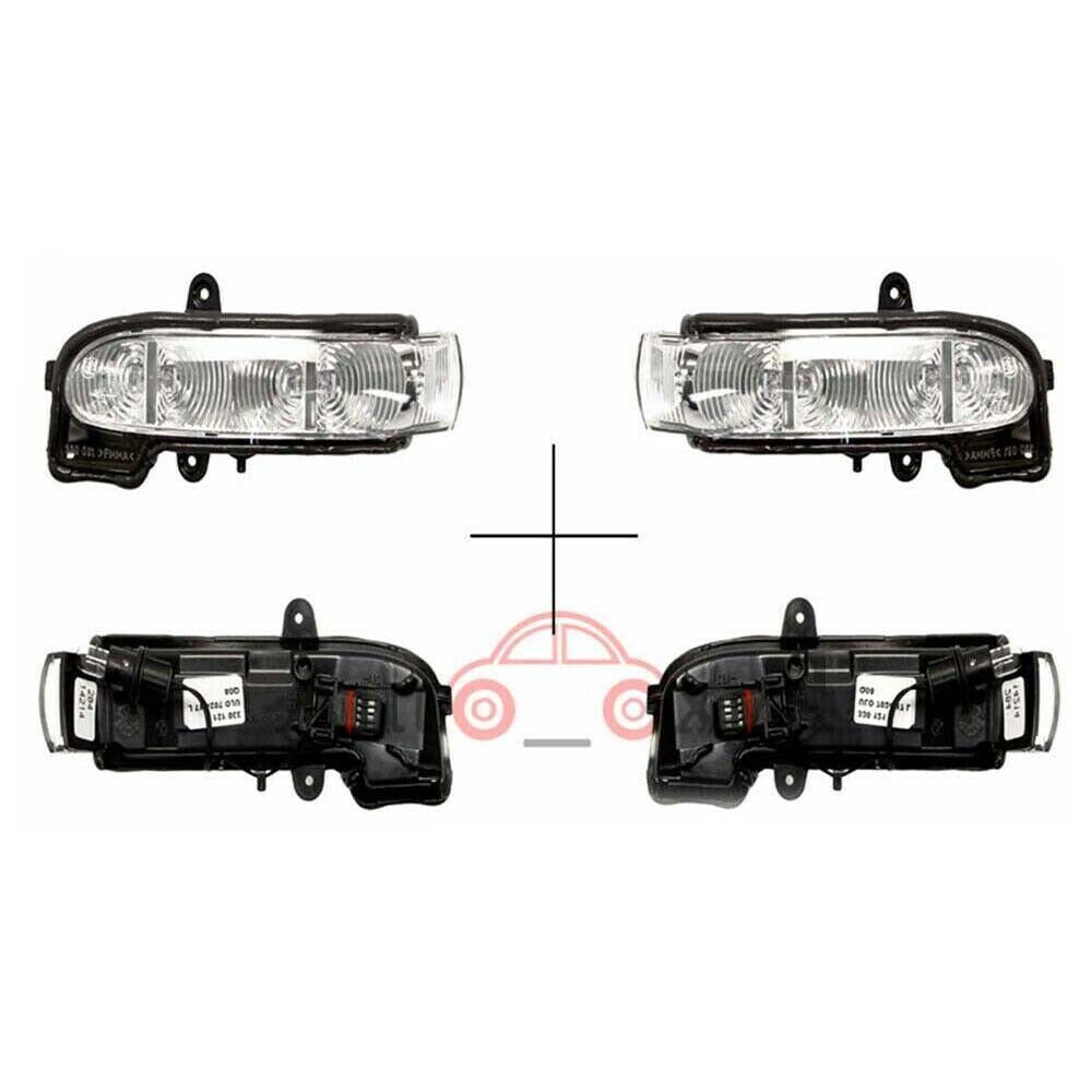 Pair for Mercedes Benz W211 New Left Right Door Mirror Turn Signals Lights