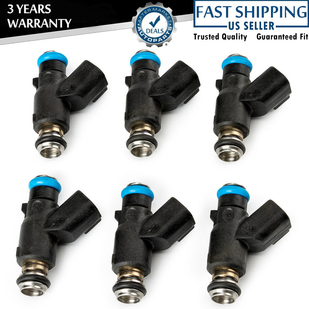 for Hyundai Sonata Azera Santa Fe for Kia Sorento Sedona Fuel Injector 6-Piece Kit