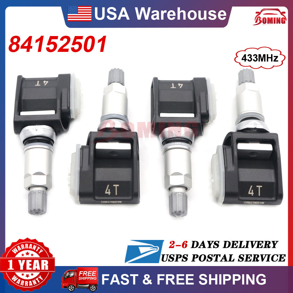New 84338125 4PCS Trailer Tire Sensor for GMC for Escalade for Chevy Silverado 85110397