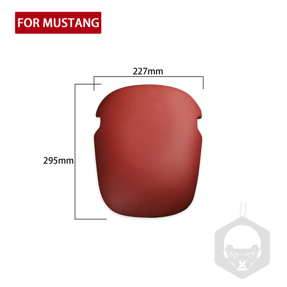 PU Leather Red Center Console Armrest Box Panel Cover for Ford for Mustang 2015-2023