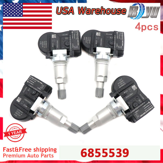 4PCS 6855539 TPM222 TPMS Tire Pressure Monitor Sensor for BMW F20 3ER F30 4ER X5