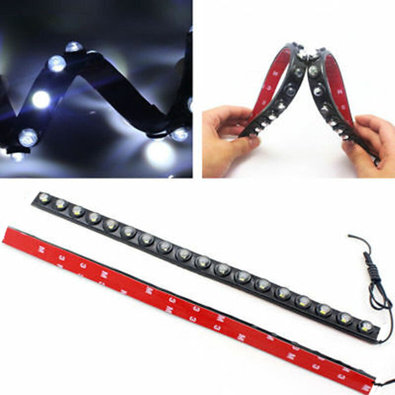 Bright 18 LED for Eagle Eye DRL Flexible Strip Waterproof Daytime Running Fog Light