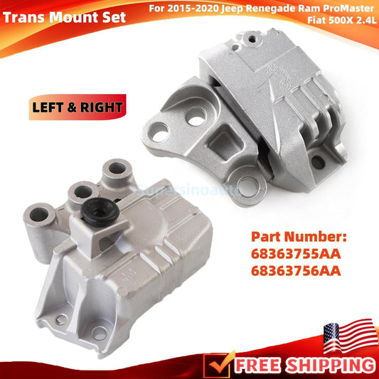LR Trans Mount for Jeep Compass Renegade ProMaster for Fiat 500X 2.4L 68363755AA