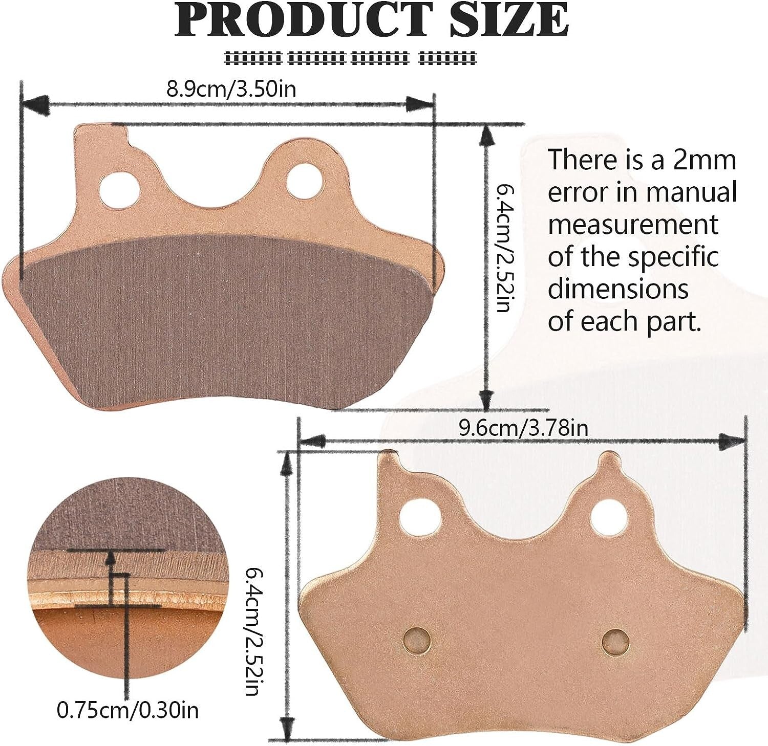 Sintered Brake Pads Front and Rear for Harley Davidson Touring Road King Classic