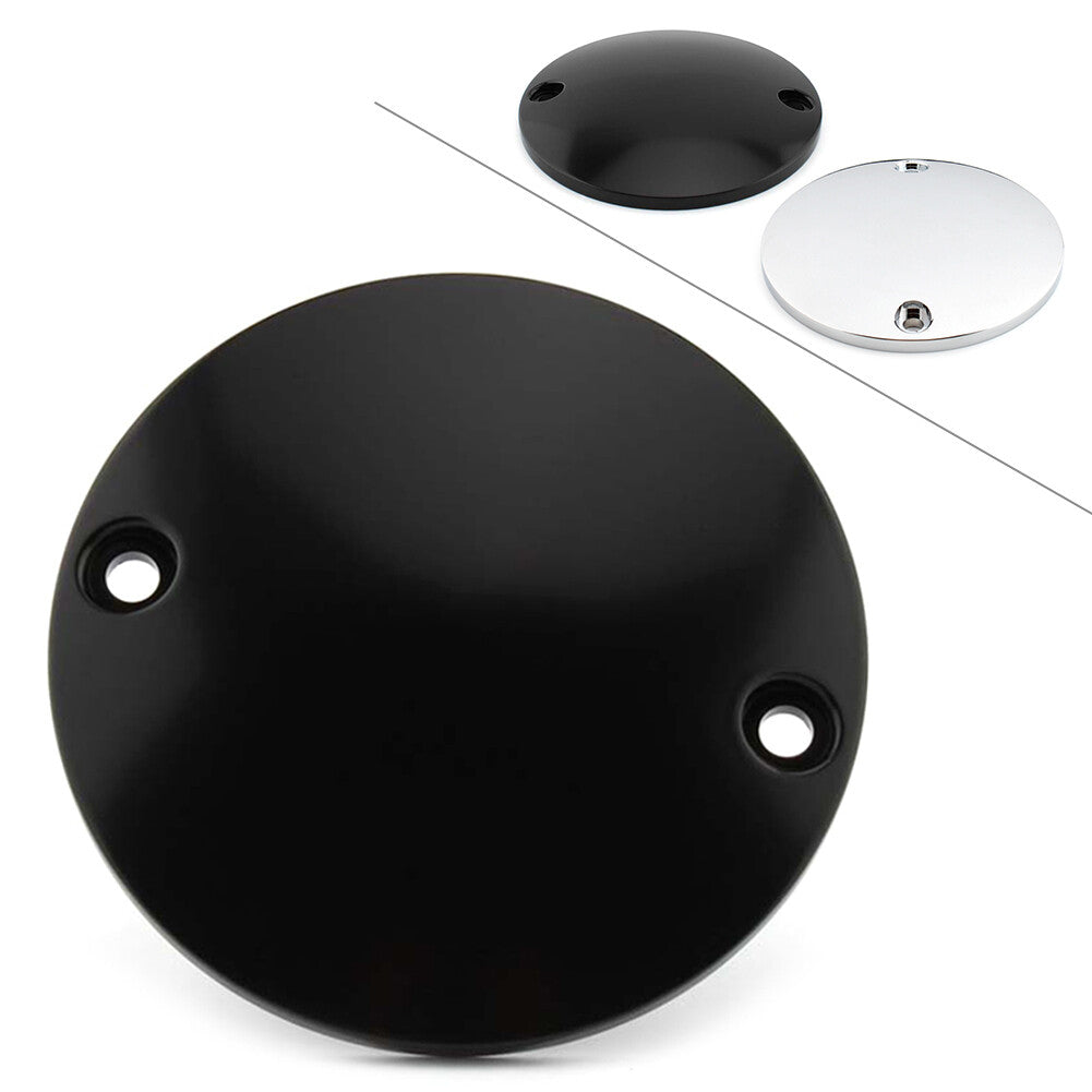 2Hole Chrome Domed Points Cover Softail Bigtwin for Harley Timing Ignition Timer