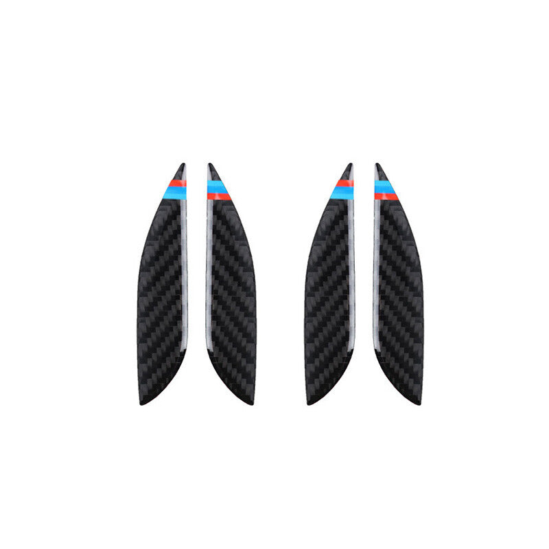 Inner Door Handle Sticker Real Carbon Fiber Trim for BMW 3-4 Series GT 2013-2019